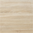 Pemberly Row Modern Double Trestle Desk in Natural Wood Finish