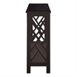 Pemberly Row Console Table with Shelf in Espresso Wood Finish