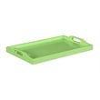 Pemberly Row Contemporary Serving Tray in Neon Green Wood Finish