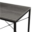 Pemberly Row Modern Office Workstation with Shelves in Gray Wood