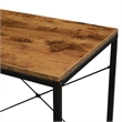 Pemberly Row Modern Office Workstation with Shelves in Nutmeg Wood