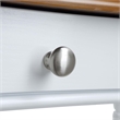 Pemberly Row One-Drawer Hall Table with Shelf in White Wood Finish