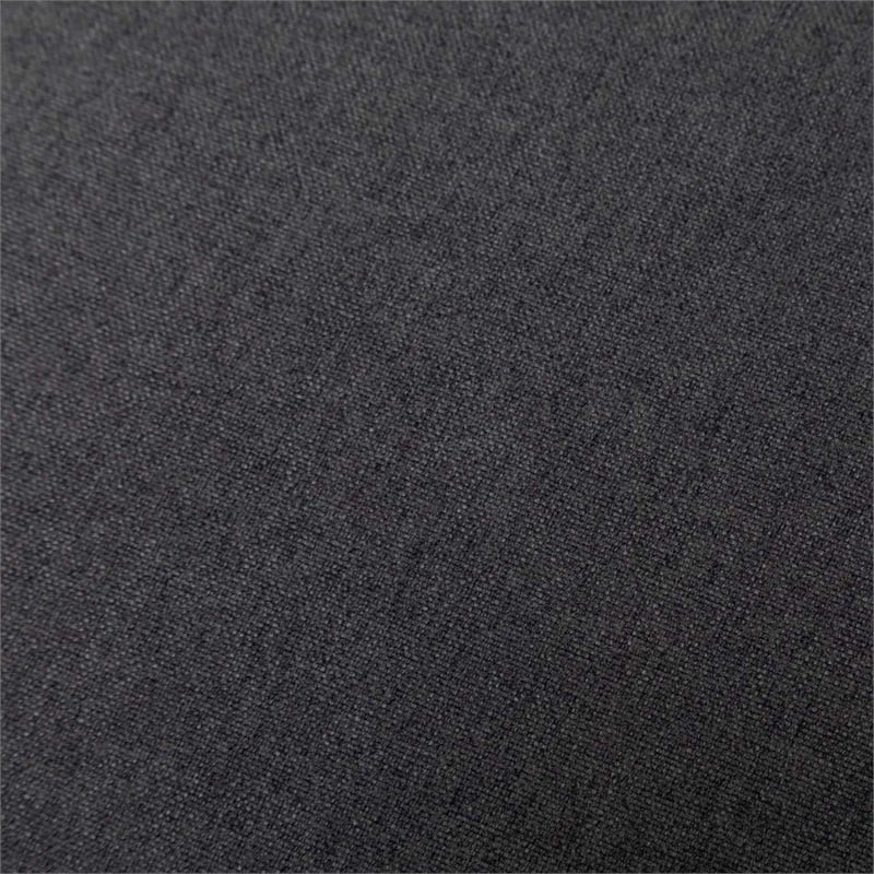Pemberly Row Contemporary Accent Chair in Gray Faux Linen Fabric