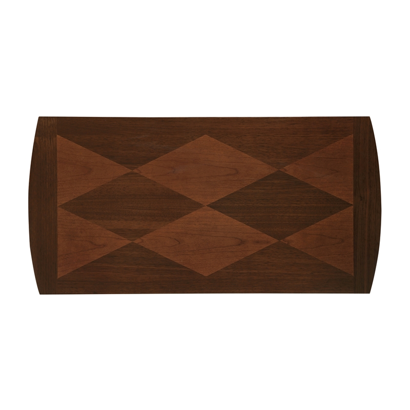 Pemberly Row Modern End Table with Shelf in Espresso Wood Finish