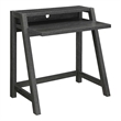 Pemberly Row Modern / Contemporary Two-Tier Desk in Gray Wood Finish