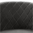 Pemberly Row Modern Accent Chair with Ottoman in Gray Fabric