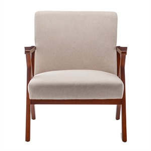 Pemberly Row Modern / Contemporary Accent Chair Beige Fabric