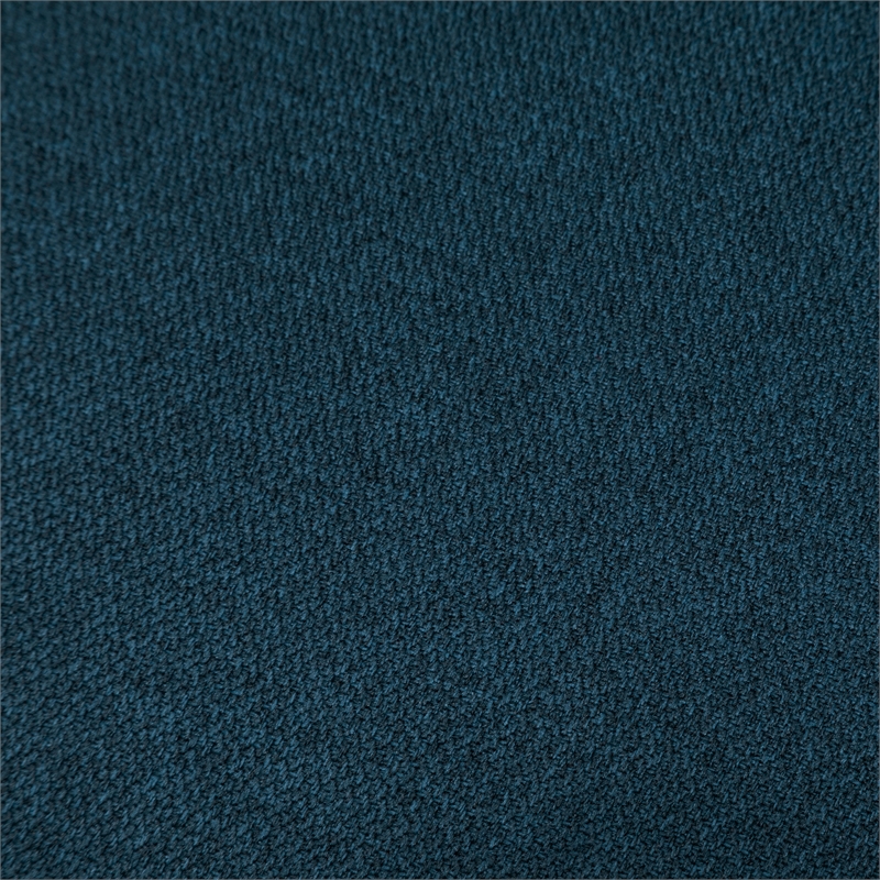 Pemberly Row Accent Chair in Blue Fabric with Solid Wood Legs