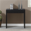 Pemberly Row Modern / Contemporary Wood Entryway Hall Table in Black