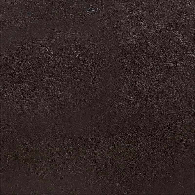 Pemberly Row Modern Storage Ottoman Bench in Espresso Faux Leather