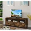 Pemberly Row 60-inch TV Stand with Cabinets and Shelves in Nutmeg Wood