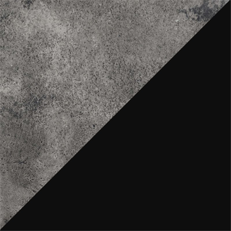 Pemberly Row TV Stand with Three Storage Cabinets and Shelf in Gray Wood