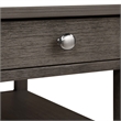 Pemberly Row One-Drawer End Table w/Charging Station in Gray Wood Finish