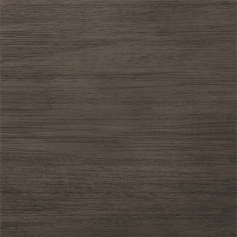 Pemberly Row Three-Tier Butcher Block Kitchen Cart w/Drawers in Gray Wood