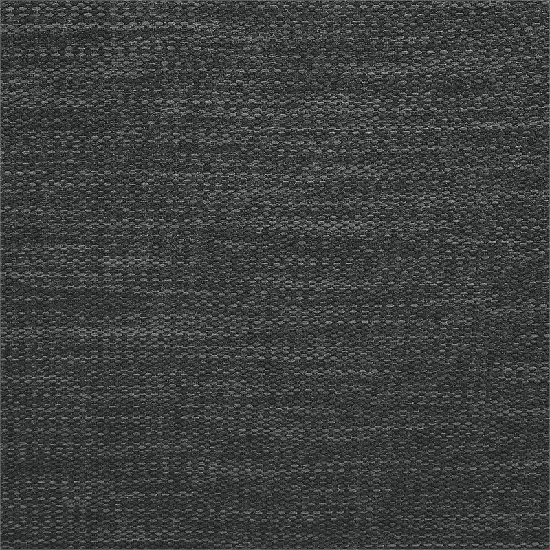 Pemberly Row Round Accent Storage Ottoman w/Reversible Lid in Gray Fabric