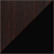 Pemberly Row No-Tools Student Desk with Shelves in Espresso Wood Finish
