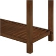 Pemberly Row Three-Tier Butcher Block Kitchen Island w/Drawer in Espresso Wood