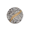 Pemberly Row Modern End Table of Stainless Steel in Gold Color