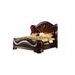 Pemberly Row Traditional Queen Bed Made with Wood in Dark Walnut