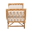 Pemberly Row Contemporary Bohemian Rattan Daybed in Natural Brown