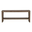 Pemberly Row Contemporary Wood Console Table in Antique Brown Oak