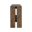 Pemberly Row Contemporary Wood Console Table in Antique Brown Oak