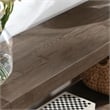 Pemberly Row Contemporary Wood Console Table in Antique Brown Oak
