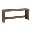 Pemberly Row Contemporary Wood Console Table in Antique Brown Oak