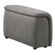 Pemberly Row Linen Fabric Upholstered Arm Only in Gray