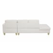 Pemberly Row Modern / Contemporay Sectional Sofa Cream White