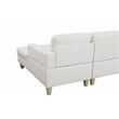 Pemberly Row Modern / Contemporay Sectional Sofa Cream White