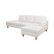 Pemberly Row Modern / Contemporay Sectional Sofa Cream White