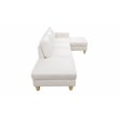Pemberly Row Modern / Contemporay Sectional Sofa Cream White
