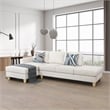 Pemberly Row Modern / Contemporay Sectional Sofa Cream White