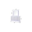 Pemberly Row Modern 9-Drawer Dresser Made with Wood in White