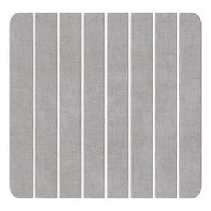 Pemberly Row 16x12&quot Modern Diatomite Stone Small Bath Mat in Gray