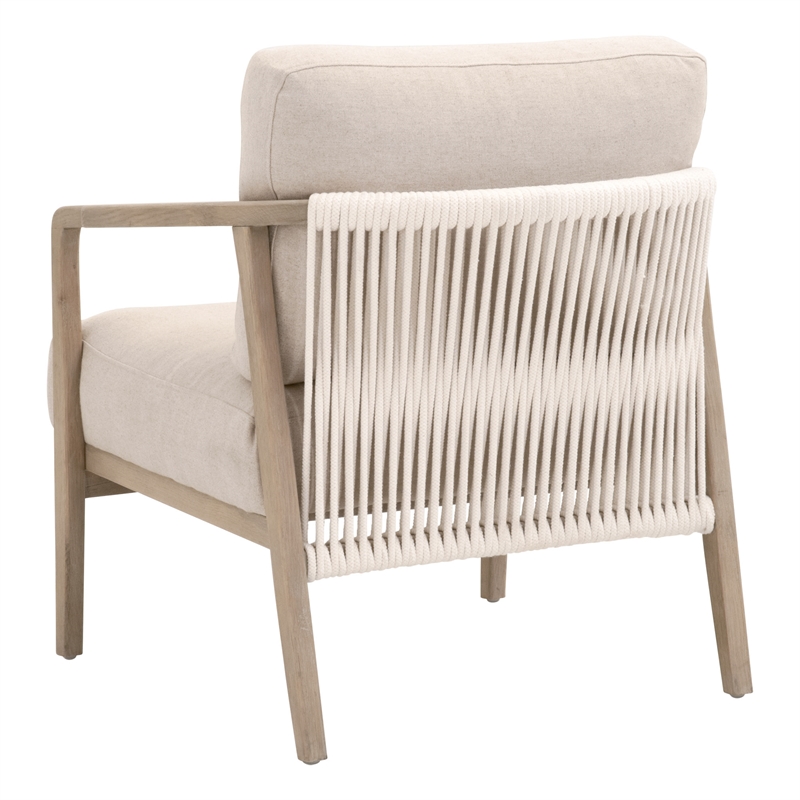 Pemberly Row Modern / Contemporay Fabric Club Chair in Beige
