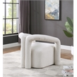 Pemberly Row Modern / Contemporay Cream Boucle Fabric Arm Chair