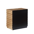 Pemberly Row Modern / Contemporay Gold Rectangle Wood Side Table