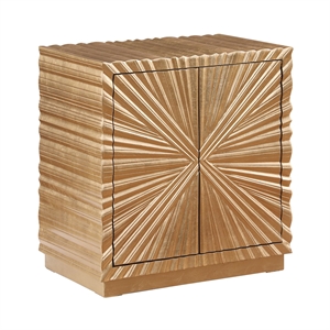 Pemberly Row Modern / Contemporay Gold Rectangle Wood Side Table