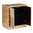 Pemberly Row Modern / Contemporay Gold Rectangle Wood Side Table