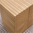 Pemberly Row Modern / Contemporay Gold Rectangle Wood Side Table