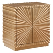 Pemberly Row Modern / Contemporay Gold Rectangle Wood Side Table