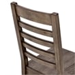 Pemberly Row Solid Wood Dining Chair Distressed Brown Set of 2
