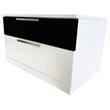 Pemberly Row 4-Piece Queen Platform Bedroom Set in White/Black