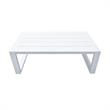 Pemberly Row 4-Piece Modern Aluminum Outdoor Set in White/Gray