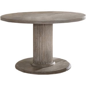 Pemberly Row Modern 47&quot Transitional Wood Dinette Table in Gray