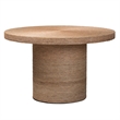 Pemberly Row Modern Bohemian Honey Rattan 4-Piece Dining Nook Set
