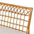 Pemberly Row Modern Bohemian Honey Rattan 4-Piece Dining Nook Set