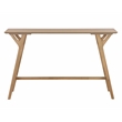Pemberly Row Mid-Century Wood Counter Table in Natural Finish